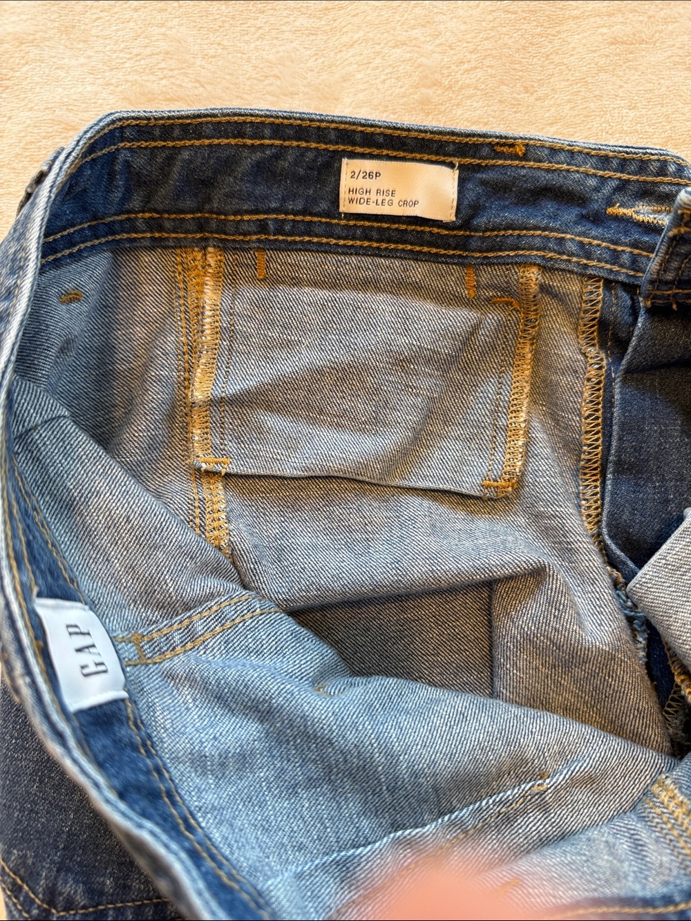 GAP High Rise Wide Leg Cropped Jean - Picture 8 of 12